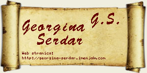 Georgina Serdar vizit kartica